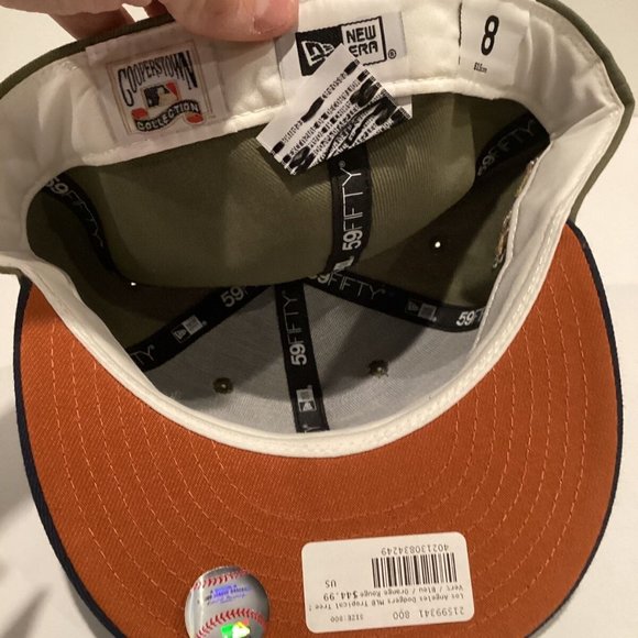 Los Angeles Dodgers New Era 59FIFTY LIDS Tropical Tree Green Blue Hat Cap Size 8 - Picture 3 of 5